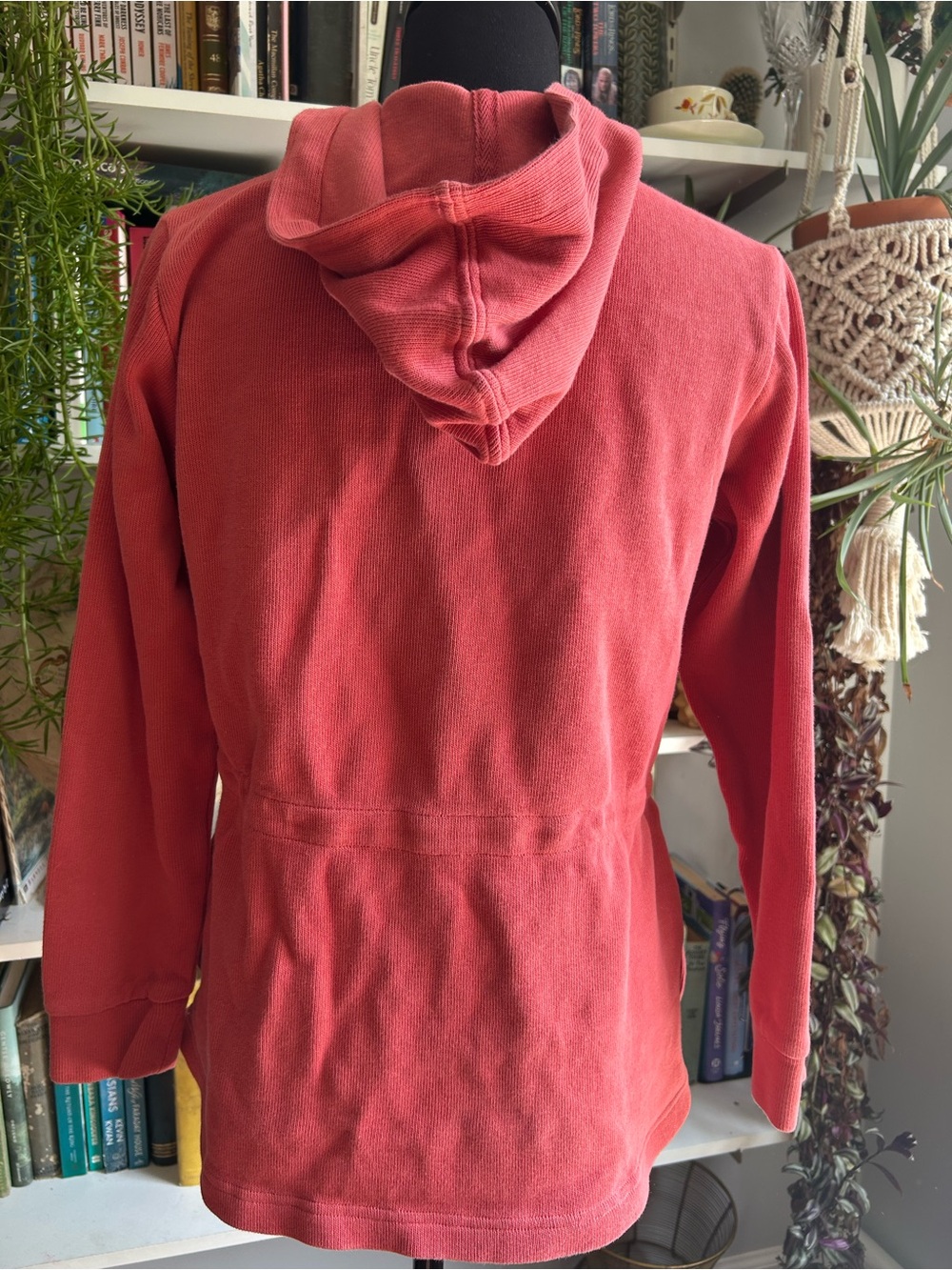 Pendleton Coral Pink Zip-Front Hooded Sweatshirt - Picture 5 of 8